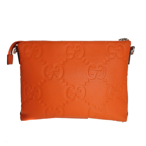 Gucci Piuma Calfskin Jumbo Shoulder Bag Orange - Picture 2 of 9